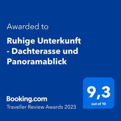Ruhige Unterkunft - Dachterasse Und Panoramablick Варштайн Екстер'єр фото